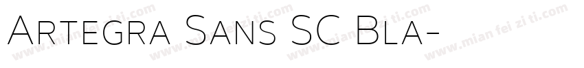 Artegra Sans SC Bla字体转换